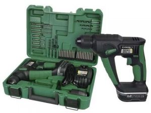 martillo electroneumatico bateria rocky mhl 14k 14v c/maletin 34 acces