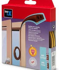 burlete de caucho marron 6mtrs max 3.5 minimo 2mm