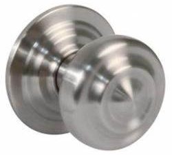 pomo puerta laton cromado mate mod 50 placa 8.5cm