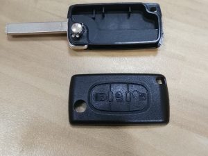 carcasa mando citroen psa 3 botones pleg p/circ va2