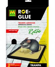 trampa adhesiva c/atrayente ratas roe glue (2 udes)masso