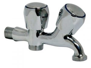 grifo lavadora-lavavajillas doble metal ceramica