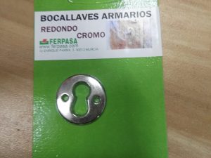 bocallave armario cromo redondo 25mm 80363