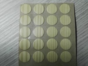 pegatina cubre tornillos 13 pino 20udes